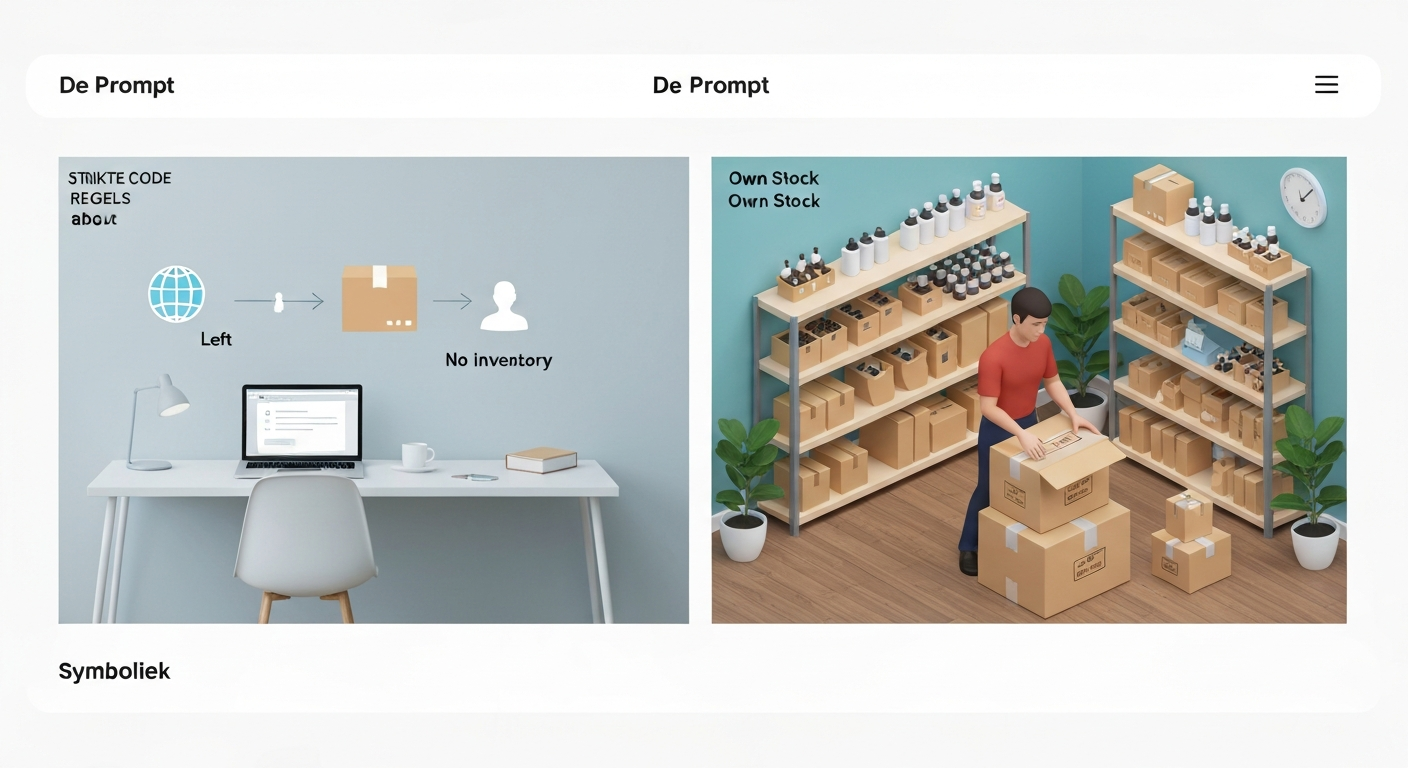 Dropshipping vs. Eigen voorraad: Wat past bij jou als beginnende ondernemer? (Voor- en nadelen).