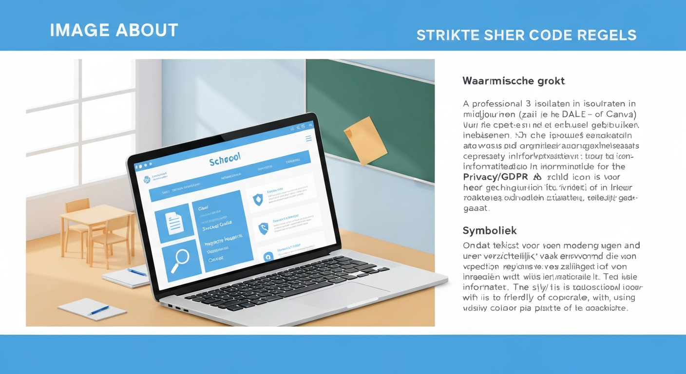 Welke informatie hoort verplicht op een schoolwebsite?
